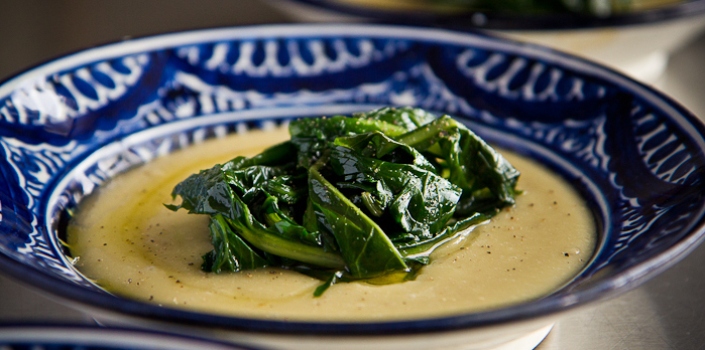 Fava Bean Puree with Chicory